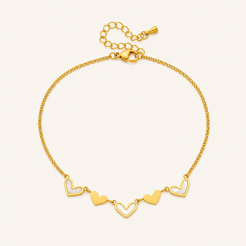 Dainty Heart Chain Anklet