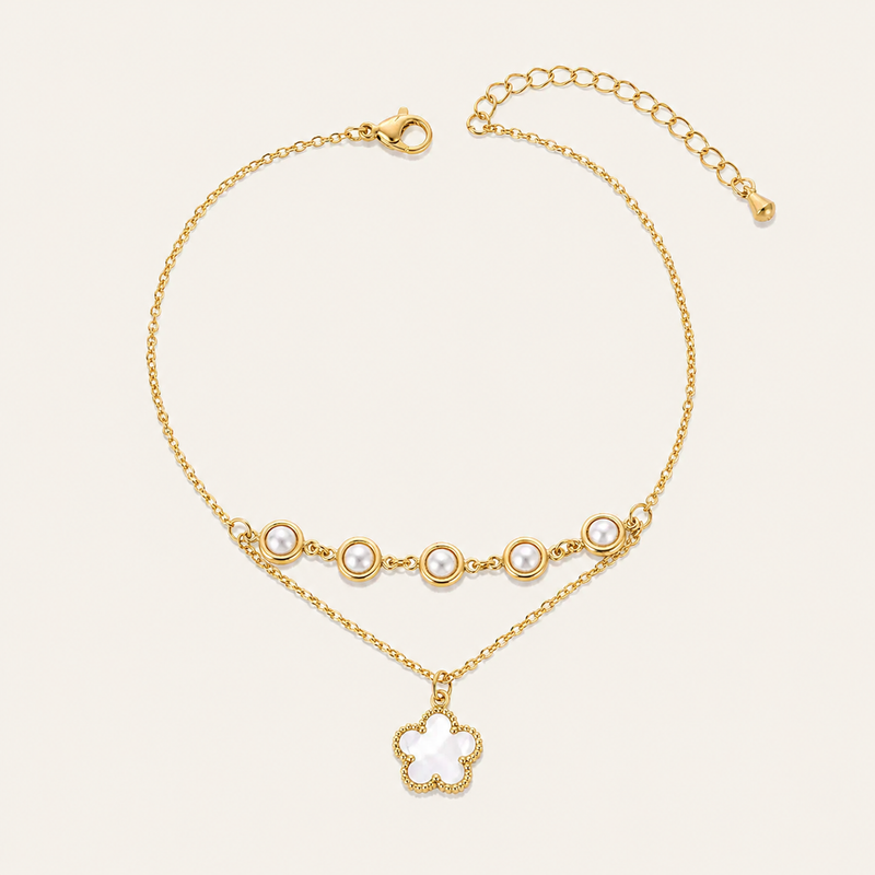 Golden Dainty Charm Anklet
