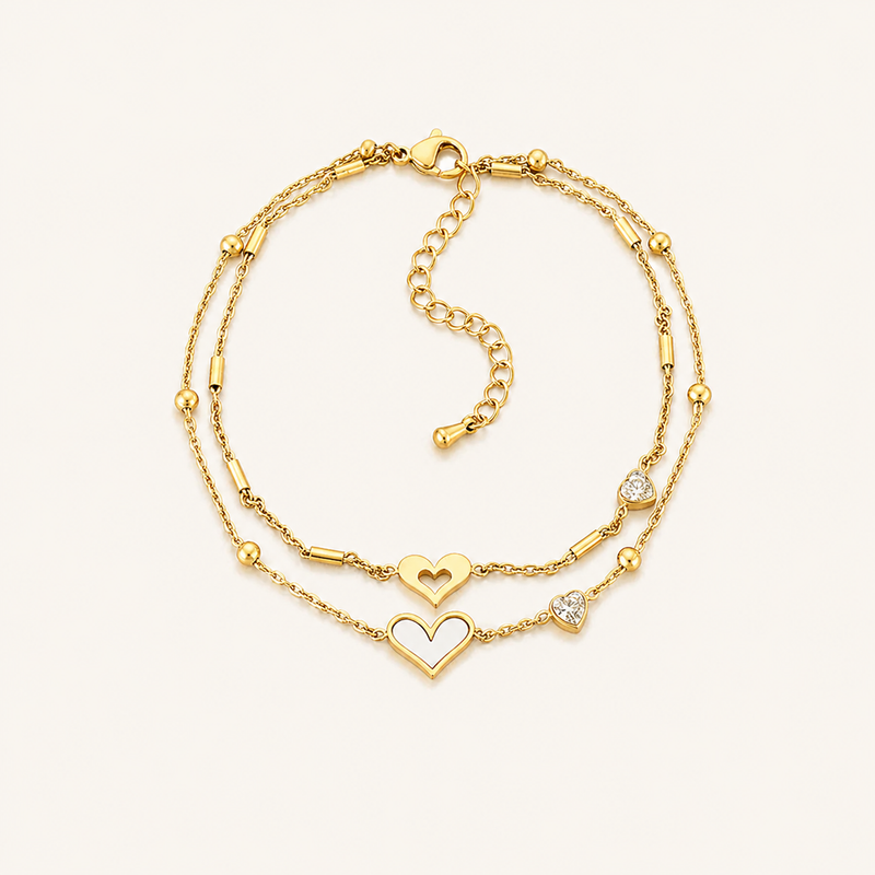 Double Love Anklet