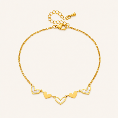 Dainty Heart Chain Anklet