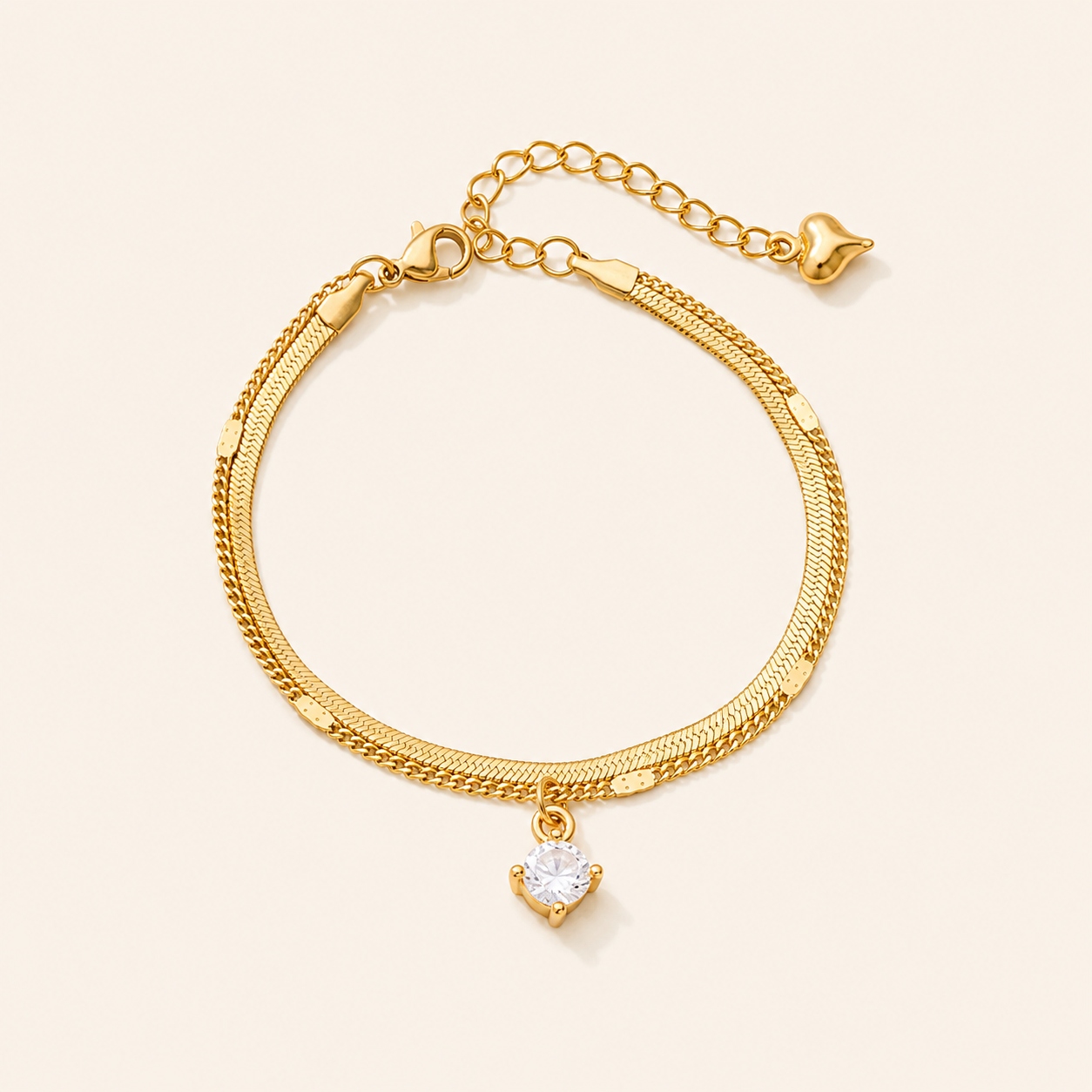 Golden Luxe Layered Anklet