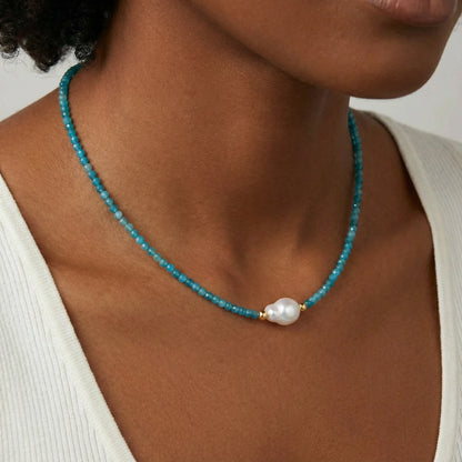 Ocean Pearl Strand Necklace