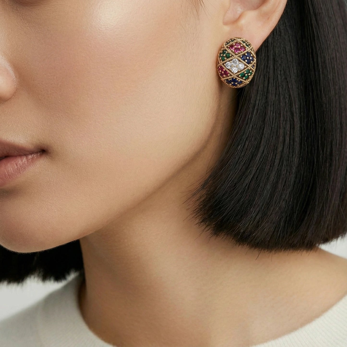 Empress Mosaic Studs