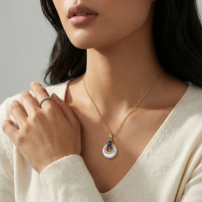 Midnight Glow Pearl Necklace