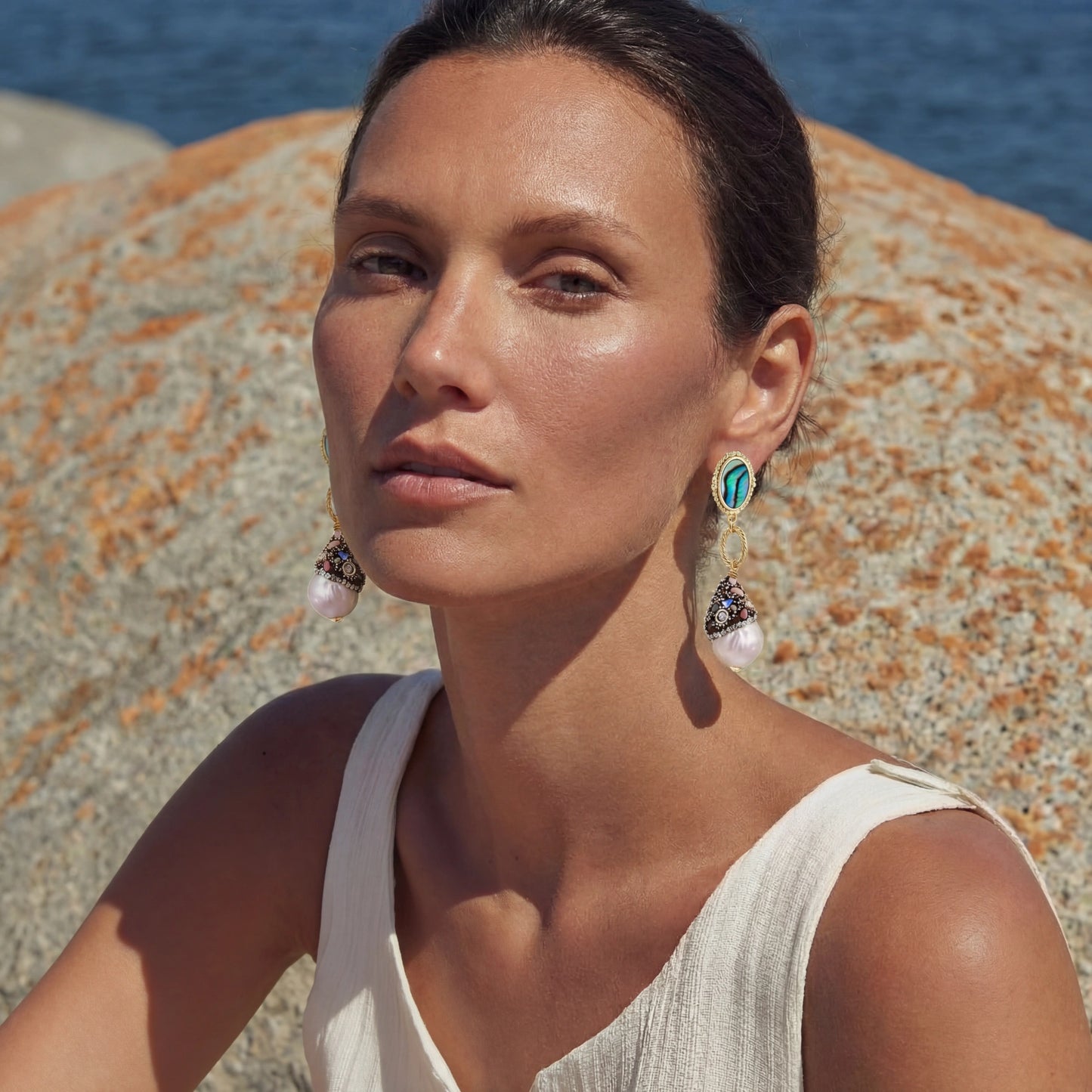 Abyss Pearl Drop Earrings