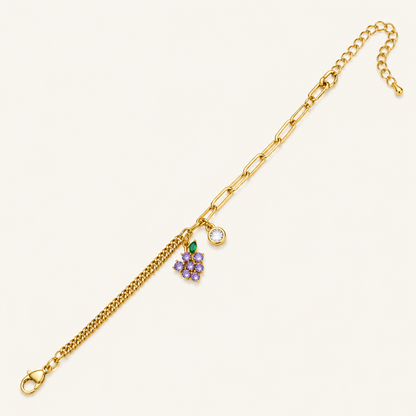 Golden Charm Cluster Anklet