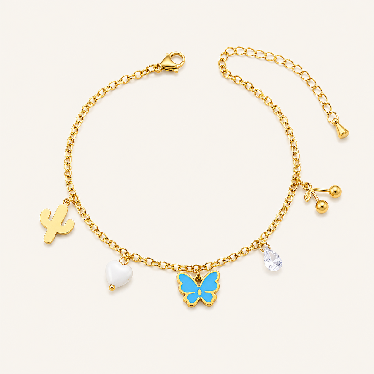 Butterfly Charm Anklet