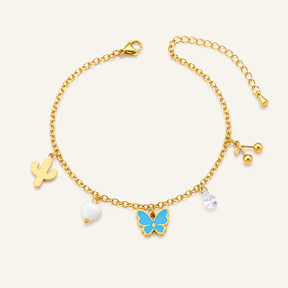 Butterfly Charm Anklet
