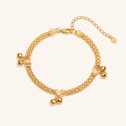 Golden Bell Charm Anklet
