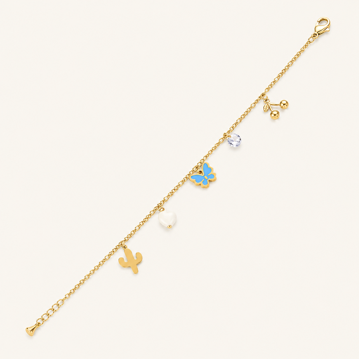 Butterfly Charm Anklet