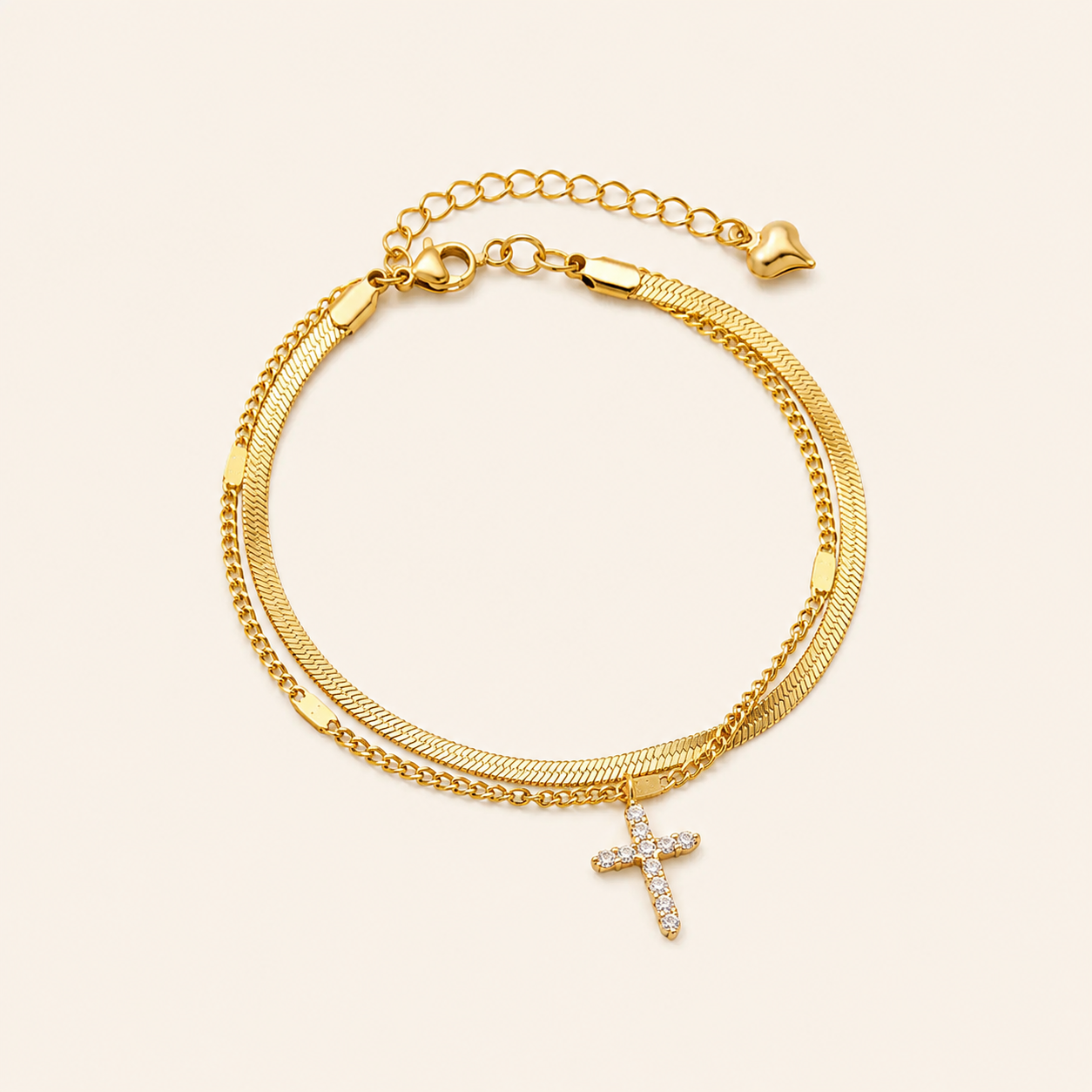 Golden Luxe Layered Anklet