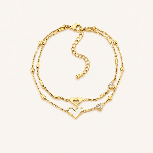 Double Love Anklet