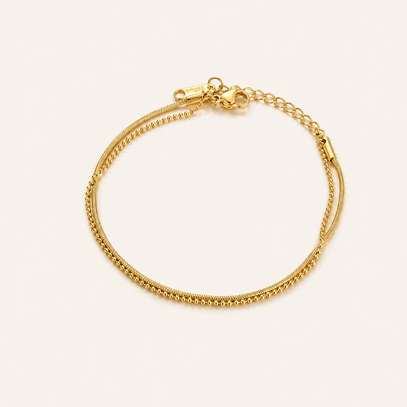 Golden Layered Chain Anklet