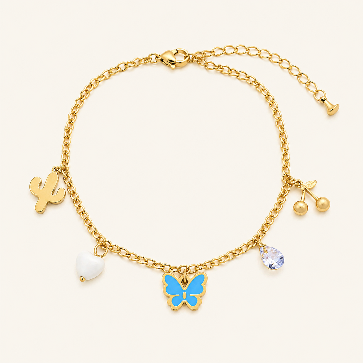 Butterfly Charm Anklet