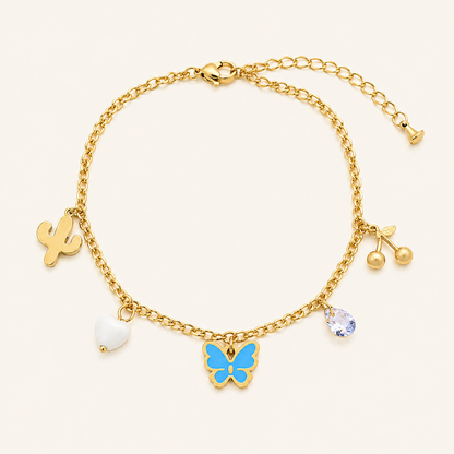 Butterfly Charm Anklet