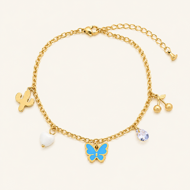Butterfly Charm Anklet