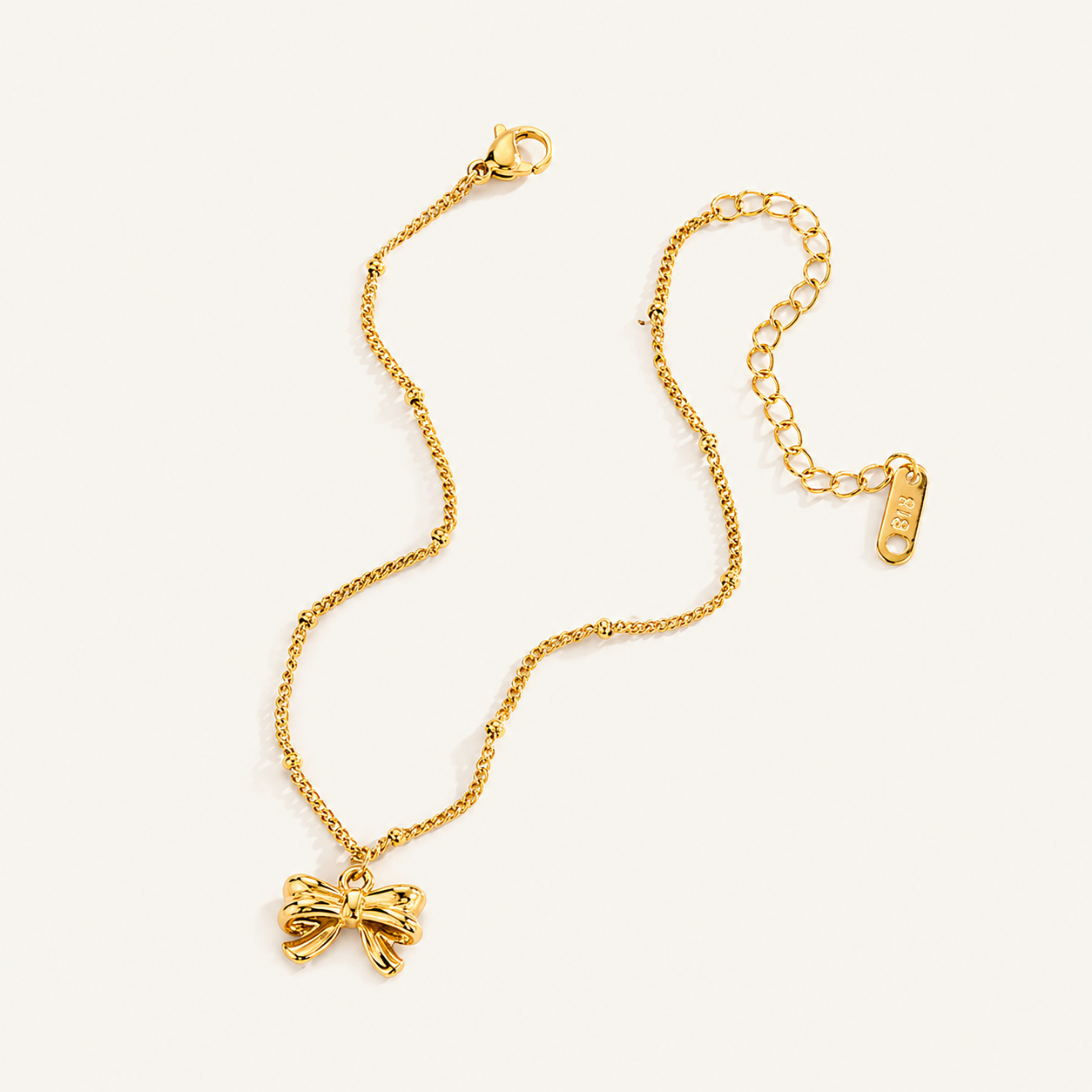 Aurelia Bow Charm Anklet