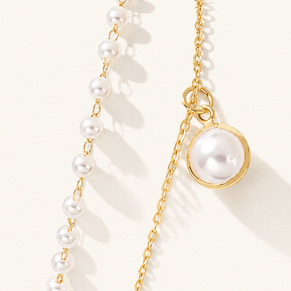 Pearl Drop Layer Anklet