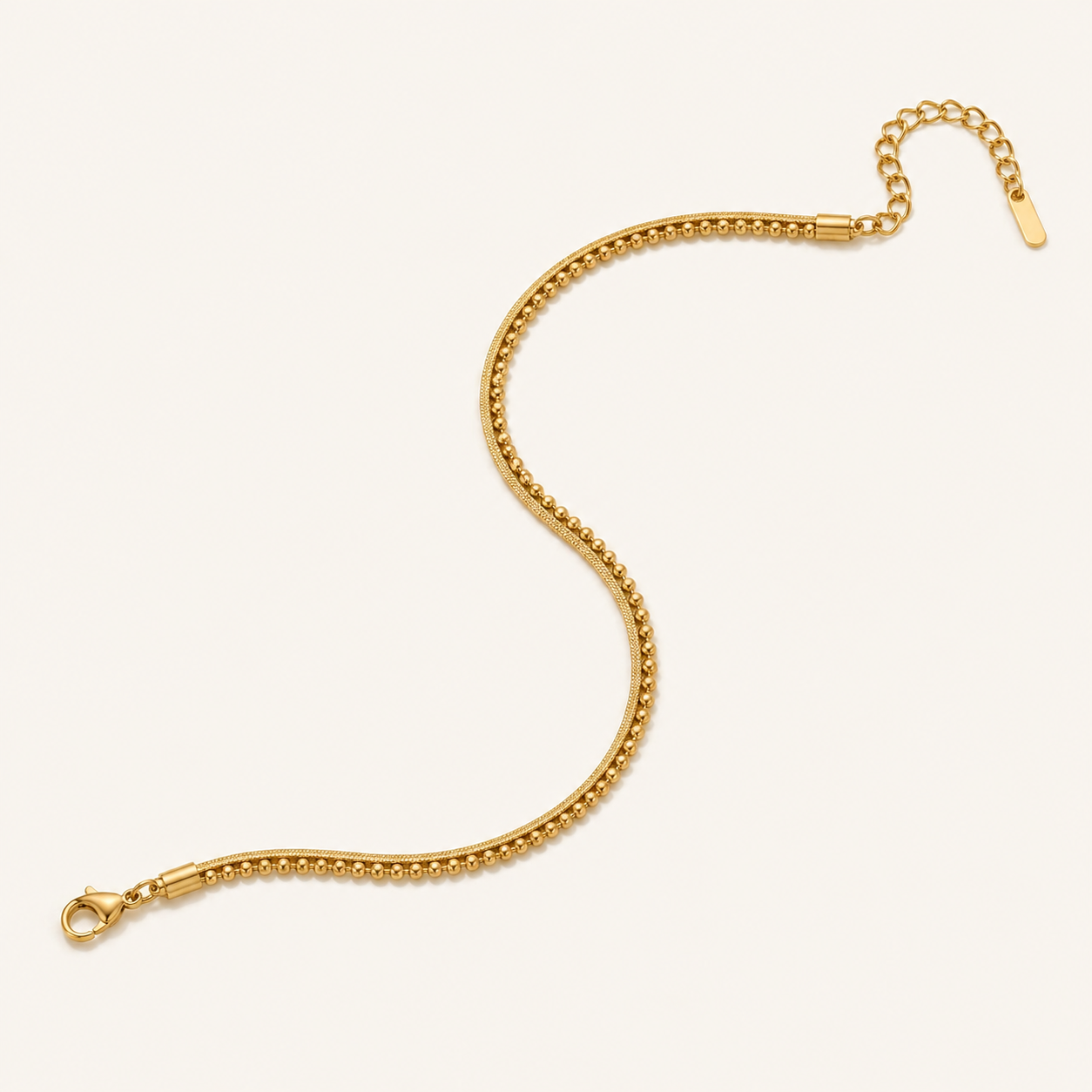 Golden Layered Chain Anklet