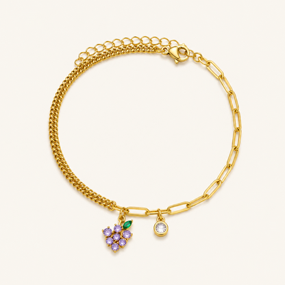 Golden Charm Cluster Anklet