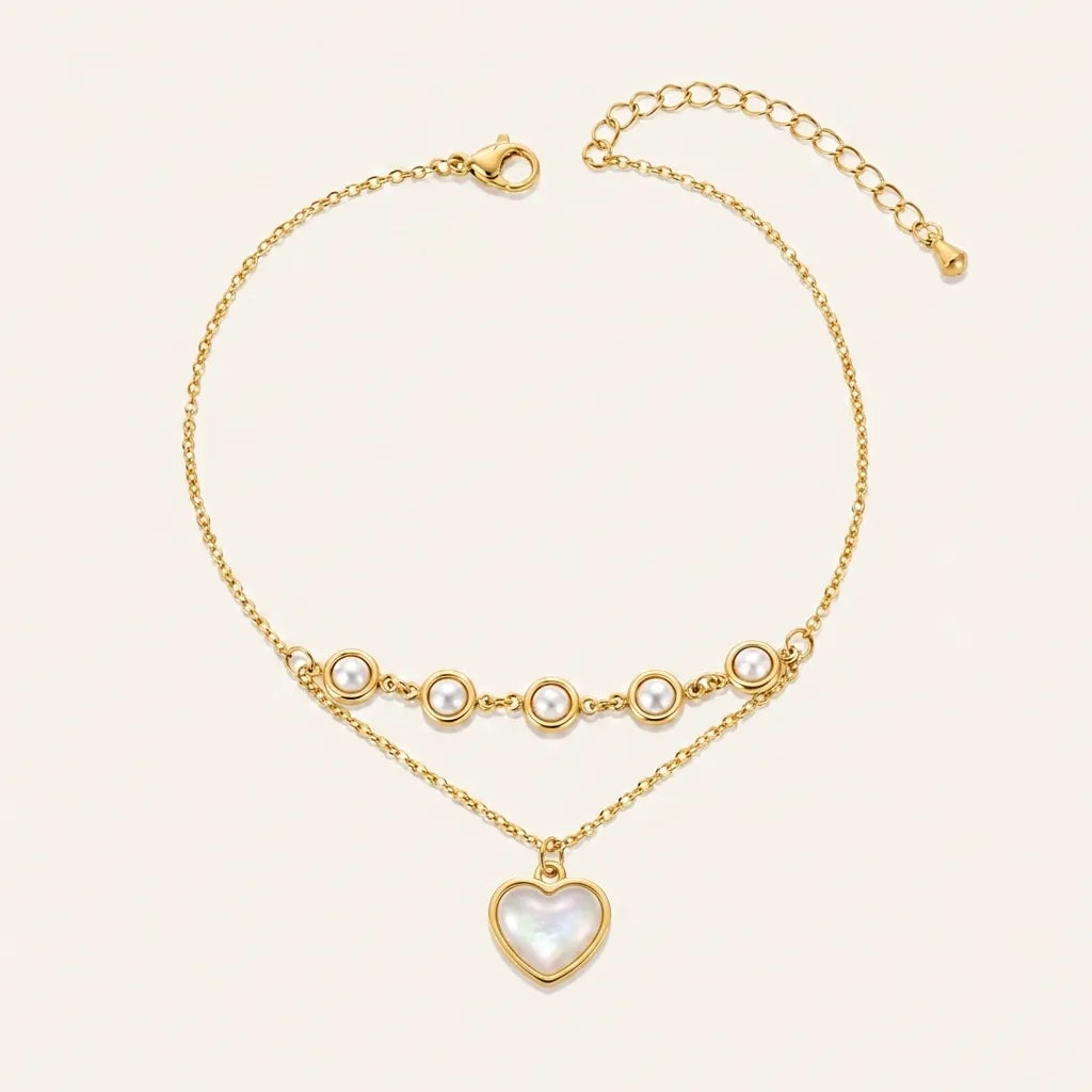 Golden Dainty Charm Anklet