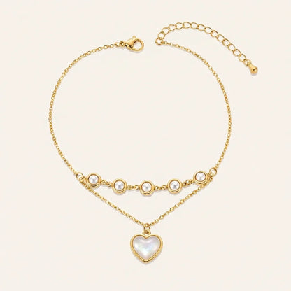 Golden Dainty Charm Anklet