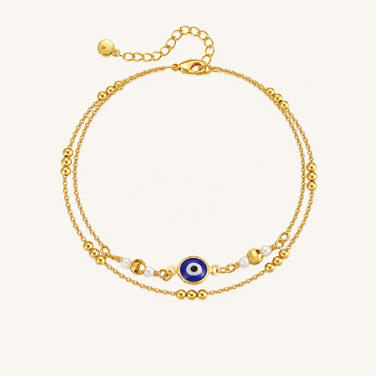 Golden Evil Eye Anklet