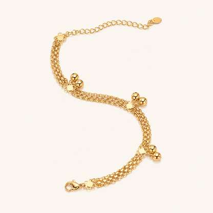 Golden Bell Charm Anklet