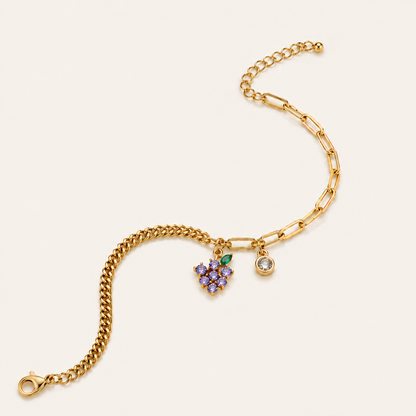 Golden Charm Cluster Anklet