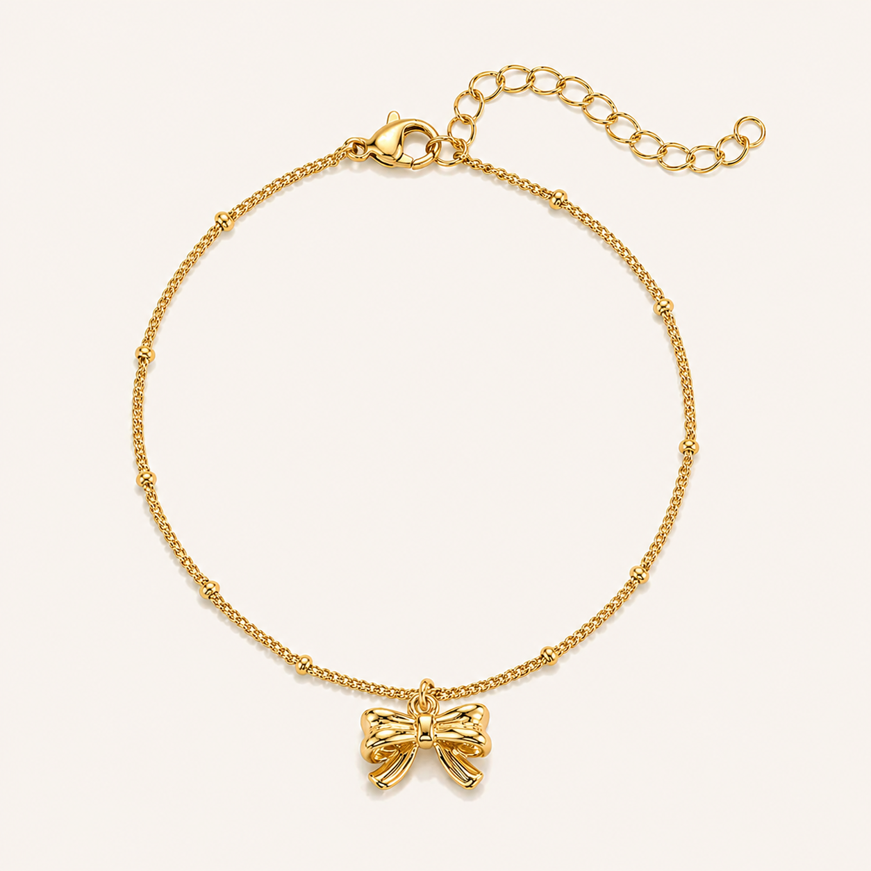 Aurelia Bow Charm Anklet