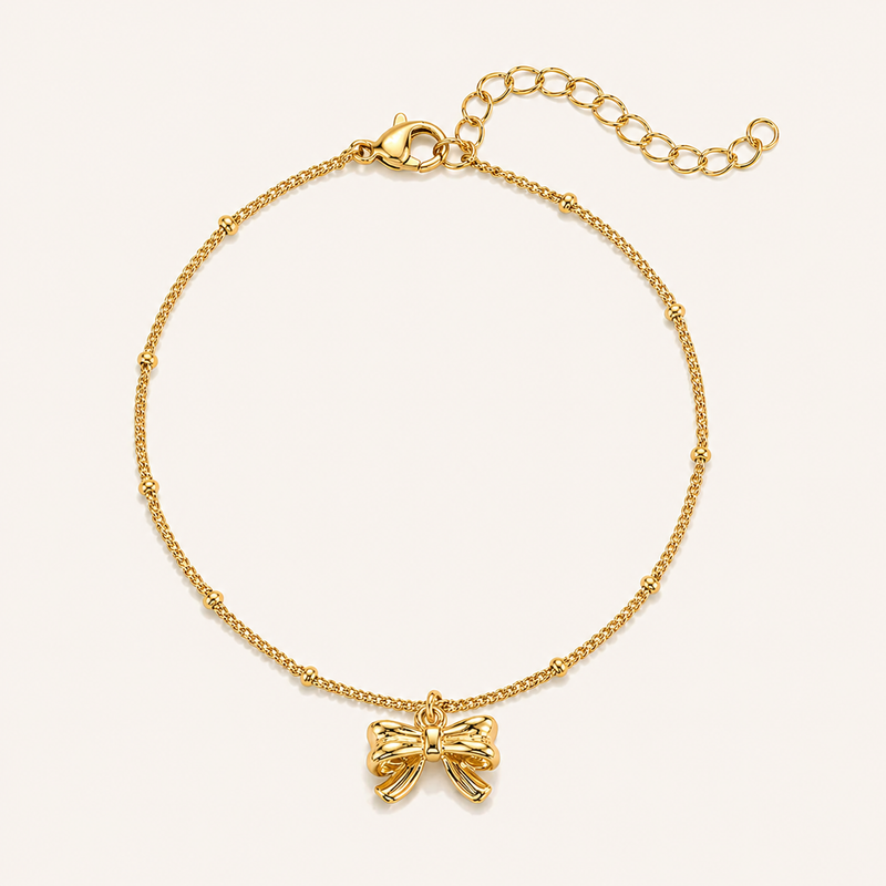 Aurelia Bow Charm Anklet