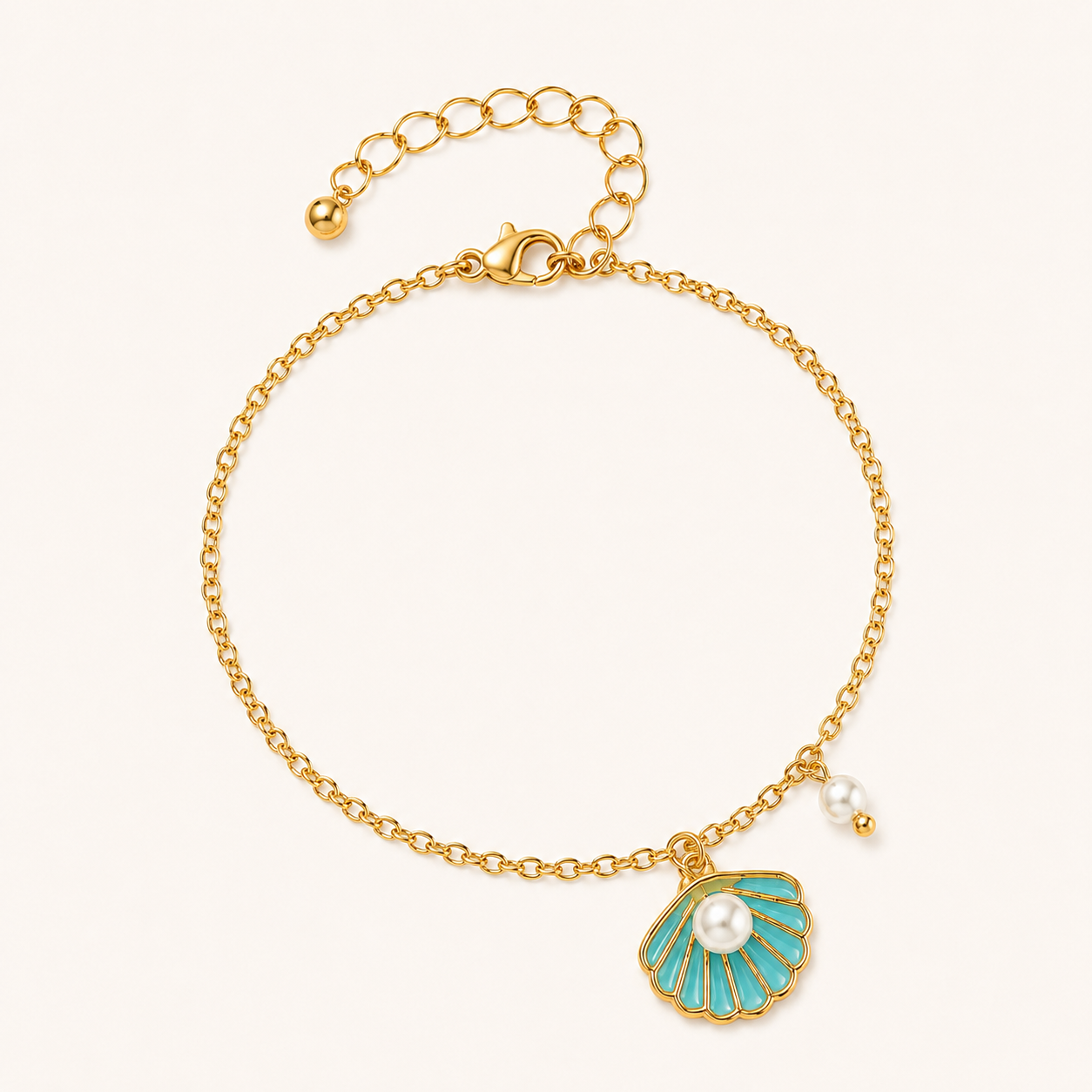 Ocean Pearl Shell Anklet