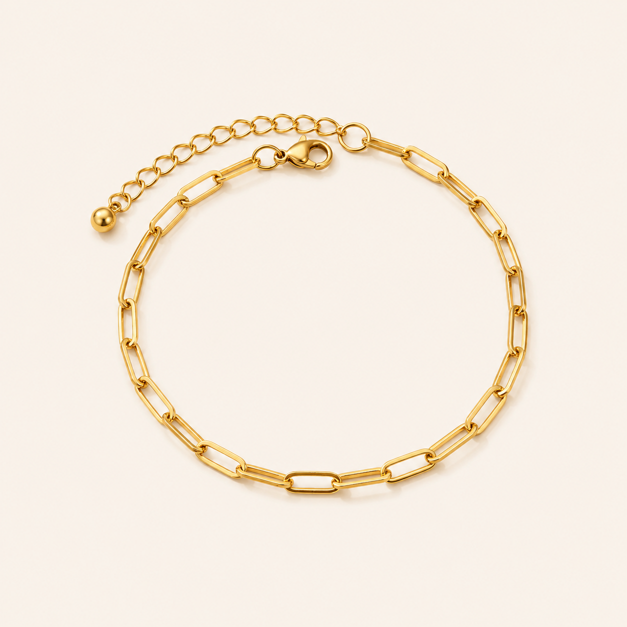 Golden Link Chain Anklet
