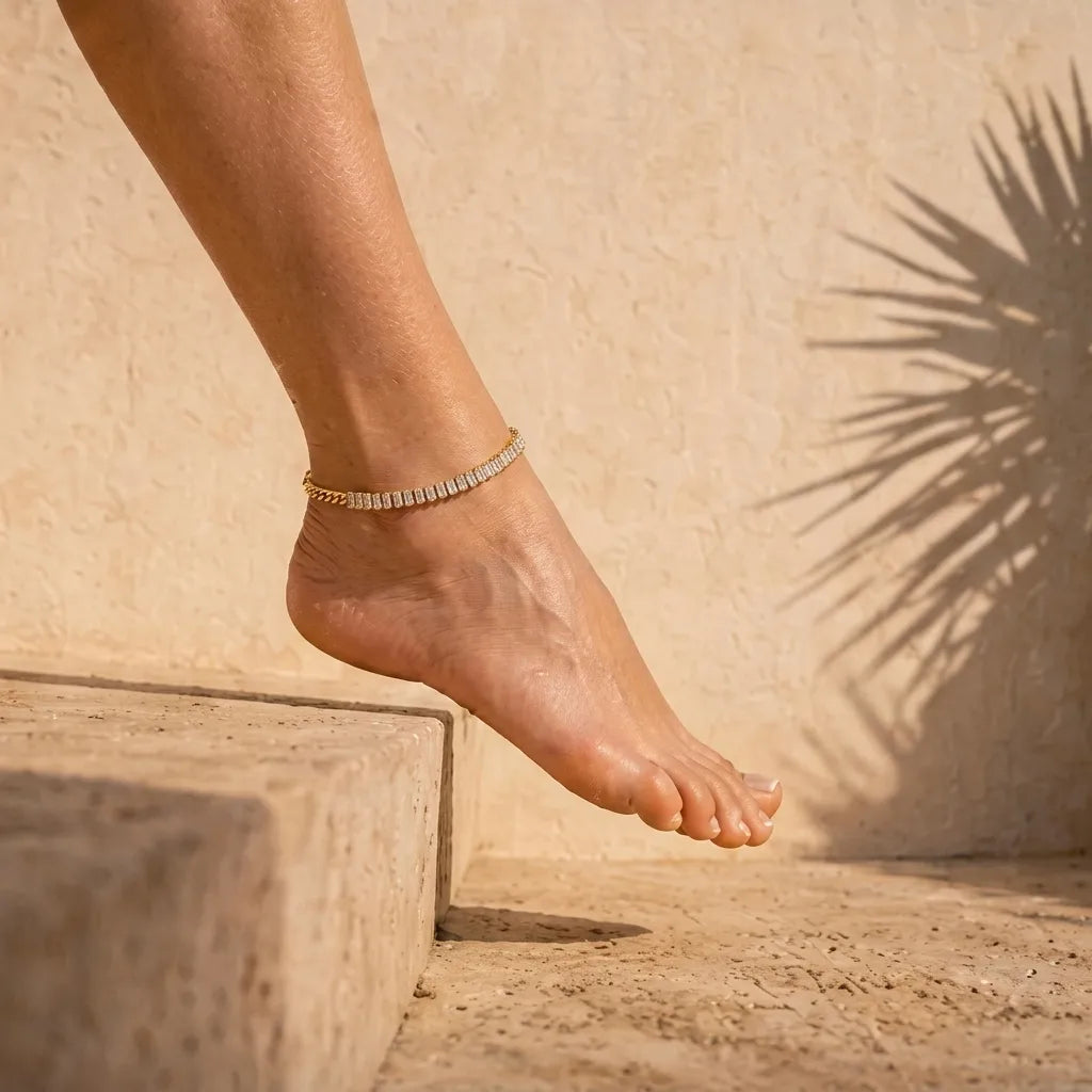 Celeste Crystal Anklet
