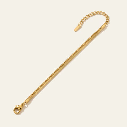 Golden Layered Chain Anklet